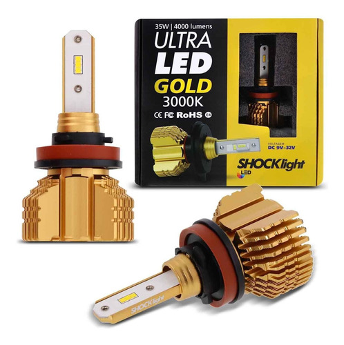 Ultra Led Gold 3150k Similar A Original 8000 Lumens 12v