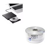 Grabador Y Lector De Cd Y Dvd + 50 Cd Virgen Master G