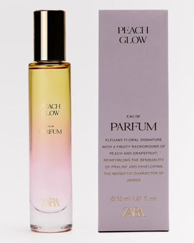 Zara Peach Glow Eau De Parfum 30 ml Para Mujer, Original