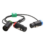 Hangton Xlr 5 Pin Audio Y Cable Para Grabador De Micrófono A
