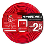 Cable Electrico Normalizado 2,5mm Trefilcon Color Rojo X 25 Metros
