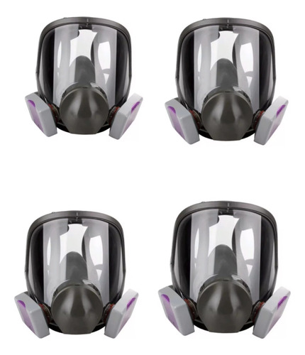 4pcs 6800 Dusk Mask Par De Filtros De Partículas P100 3m