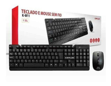 Kit Teclado E Mouse Sem Fio C3plus K-w11v2
