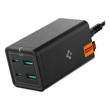 Cargador Usb C De 120w 4 Puertos Usb Color Negro