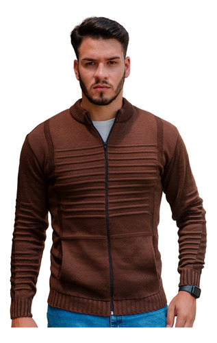 Jaqueta De Frio Masculina Sarja Cardigan Agasalho Masculino