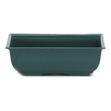 Maceta Plastico Ta Plastic Bonsai Rectangular N25 Color Verde Oscuro