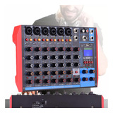 Mezcladora Mixer Audio Profesional 8 Canales Usb Bluetooth