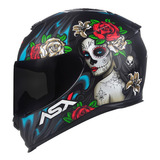 Capacete Axxis Eagle Catrina Matt Black - Preto Tamanho Do Capacete 58