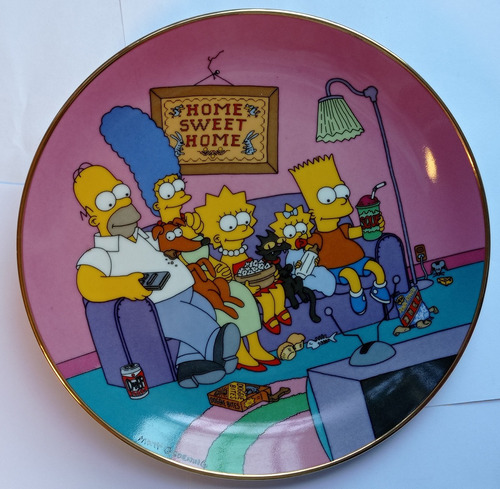 Plato Decorativo Simpsons 1991 A Family For The 90s Bredford