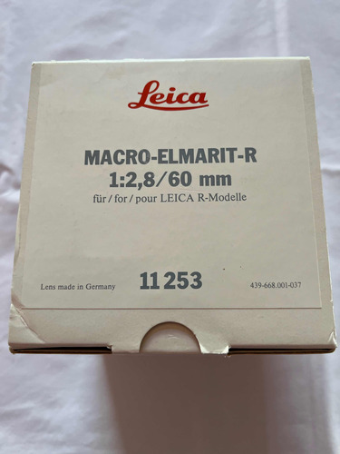 Leica Macro Elmarit R 1:2.8/ 60mm