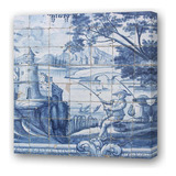 Cuadro 20x20cm Azulejos Estilo Pesqueros Arte En Mozaico