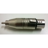 Adaptador Conector Xlr Fêmea Para Rca Macho Plug Canon Metal