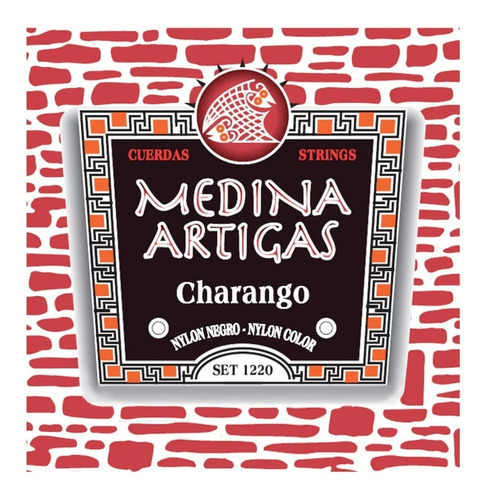 Encordado Medina Artigas Charango Set 1220 Nylon Negro 53