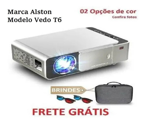 Projetor Alston T6 Basic 3500 Lumens Hdmi/vga Frete Grátis