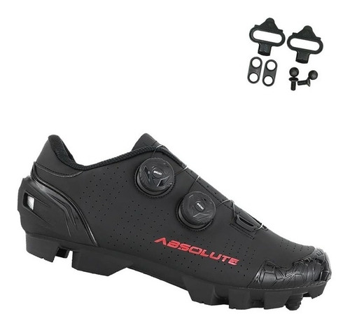 Sapatilha Mtb Absolute Prime Ii Preta + Tacos Exustar Promo