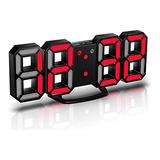 Centolla Reloj De Pared Led 3d, Reloj De Pared Digital De 8.