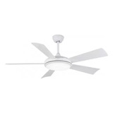 Ventilador De Techo Laftdren 5 Aspas Blanco Con Luz 522a