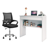 Mesinha Office Com Gaveta + Cadeira Para Estudos Mesh