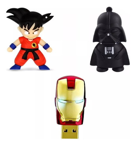 Pendrives Cartoon 128 Gb Usb 3.0 Ultra Rapidos Animes 1 Unid