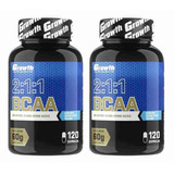 Bcaa 120 Caps Growth Original Promoção Kit 2 Potes