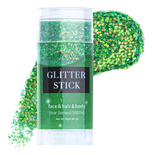 Bowjian Cuerpo Verde Glitter Stick Cantante Conciertos Cara 