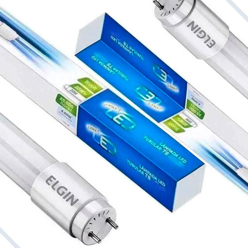 Kit 10 Lâmpadas Led Tubular 60cm 10w T8 Branco Frio 6500k Cor Da Luz Branco-frio 110v/220v