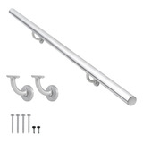 2ft Modern Aluminum Handrail Set, Handrails For Indoor Stair