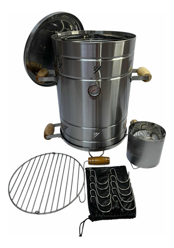 Barril Ahumador Mini En Acero Inox