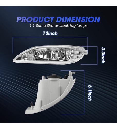Faro Neblina Toyota Camry 03 /05 Derecho / Izquierdo Ty026 Foto 4
