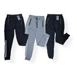 Pack 3 Pantalones Buzo Hombre. Jogger Forrado Polar