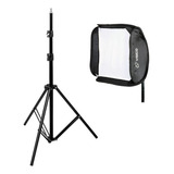 Kit Strobist Para Speedlight Pie De Flash + Softbox 40x40