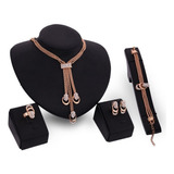 Conjunto De Joyas De Oro For Mujer Anillos Collares