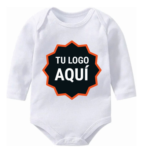 Body Manga Larga Bebe Personalizado Imagen Frase Doble Estam