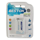 Bateria Pila Recargable Beston 9v  250 Mah