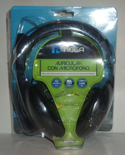 Auricular Con Micrófono Para Pc Noganet Ng-750 Nuevo Outlet