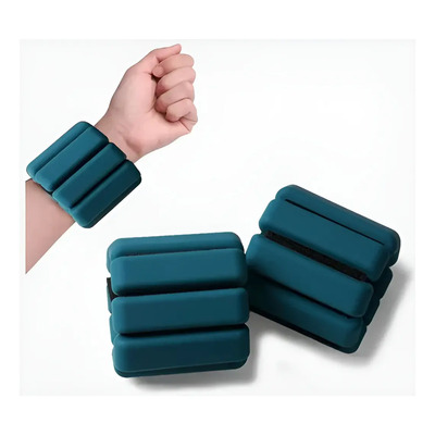 1kg Par Tobilleras Peso Muñequeras Pulsera Silicon Polainas Verde Oscuro | MercadoLibre