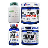 Dilatex 152cáps+ Glutamina 300g+ Bcaa 100cáps+ Creatina 150g