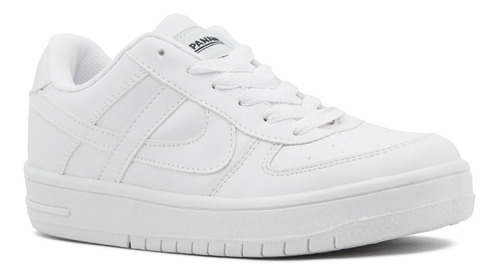 Tenis Panam Mujer Y Hombre Blanco Skate Clasico 22-29