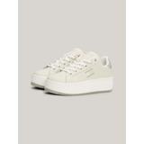 Tenis Con Plataforma Beige Tommy Jeans De Mujer