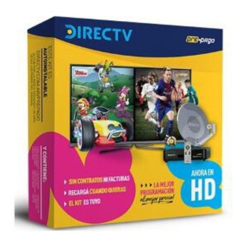 Kit Directv Prepago Hd - Con Antena De 0.46
