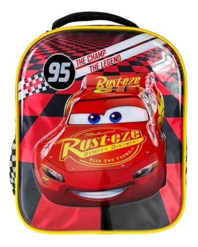 Mochila Pequeña Preescolar Ruz Disney Cars Rayo Mcqueen 174604 Champ Color Rojo