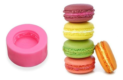 Molde Silicona Vela Macaron  Individual