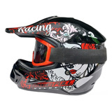 Cascos Para Bmxpara Bicitipo Cross Incluye Gafas Cross 