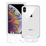  iPhone XS 64 Gb Plata  Con Caja Original Accesorios Manual