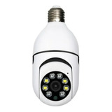 Camera Ip Segurança Lampada Yoosee Panoramica Wifi1080 Espia Cor Branco