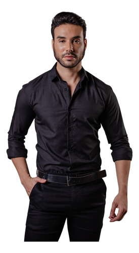 Camisa Social Masculina Slim Fit Manga Longa Premium Luxo 