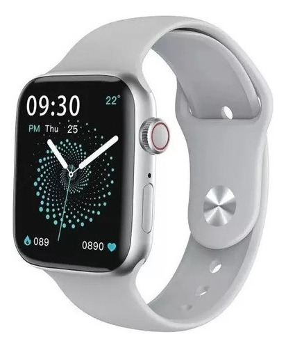 Reloj Inteligente Smartwatch Hw22 Pro Bluetooth Android Ios Color De La Caja Blanco Color De La Malla Blanco Color Del Bisel Blanco Plateado Diseño De La Malla Silicona