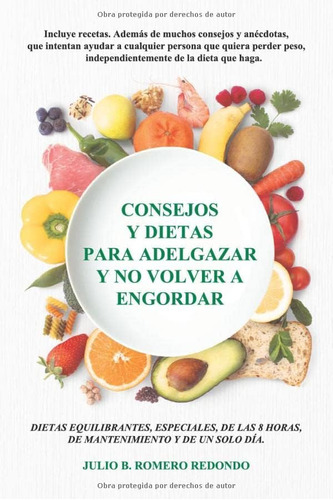 Libro:consejos Y Dietas Para Adelgazar Y No Volver A Engorda