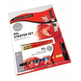 Set De Óleos Simply Daler Rowney 16 Pcs Pinceles Y Bastidor