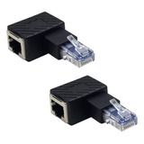 Adaptador Ethernet Duttek De 90 Grados, Adaptador Extensor D